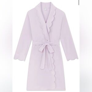 Pima Scallop Robe in Wildflower